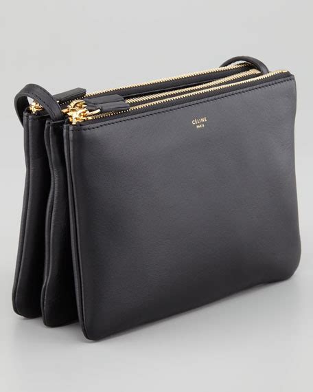 celine small trio black|celine tie trio 9x6.